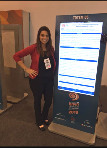 Divulgação - A estudante Laura Beatriz Juliano Gutierrez apresentou um artigo no congresso internacional Brain, Behavior and Emotions 2019 em Brasília (DF)