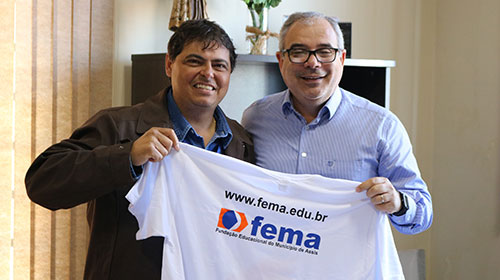 Divulgação - O presidente da Fema, Arildo José de Almeida foi recebido pelo prefeito Duda