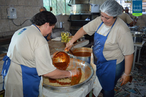 Divulgação - 800 quilos de tomate são utilizados para o molho do macarrão