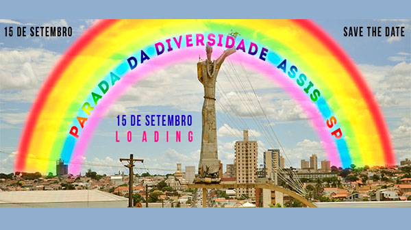 Divulgação - Parada da Diversidade de Assis ocorre no dia 15 de setembro, com concentração a partir das 14h