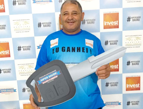 Divulgação - Antônio Carlos Pereira da Silva foi um dos sorteados e ganhou um Fiat Toro Endurance avaliado em R$90 mil