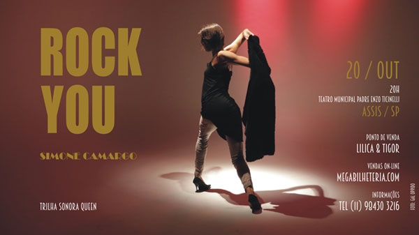 Divulgação - Espetáculo Rock You será neste domingo, 20 de outubro, no Teatro Municipal de Assis