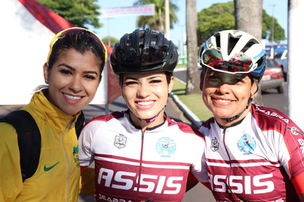 divulgação - Na prova de ciclismo de Velocidade Olímpica feminino Assis também conquistou o 4º lugar