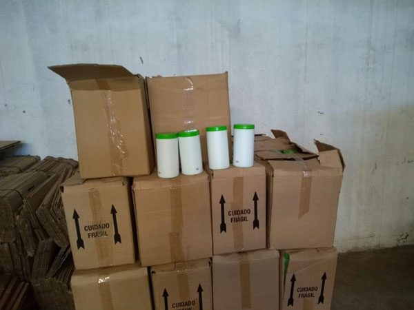 Divulgação Polícia Civil - Ao todo foram apreendidas cerca de 97 caixas de produtos