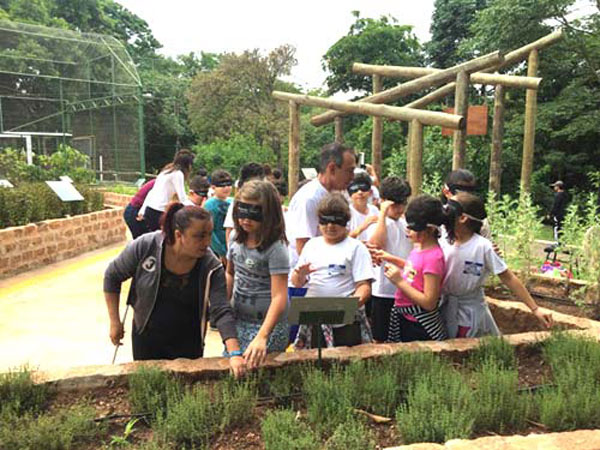 Divulgação - Jardim Sensorial é uma das atividades do Parque Buracão