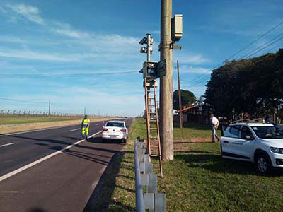 Divulgação - Radar fica instalado no quilômetro 449 da Rodovia Raposo Tavares (SP 270), em Assis