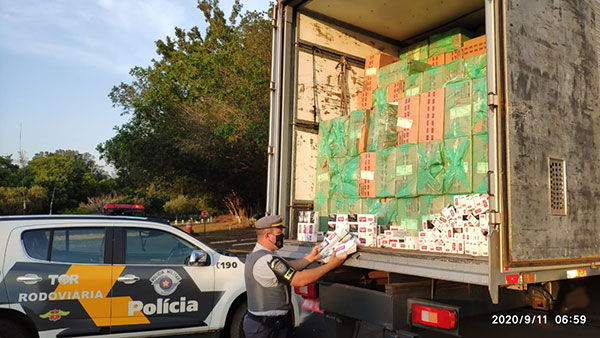 divulgação PM Rodoviária - A ocorrência será apresentada na Polícia Federal em Marília