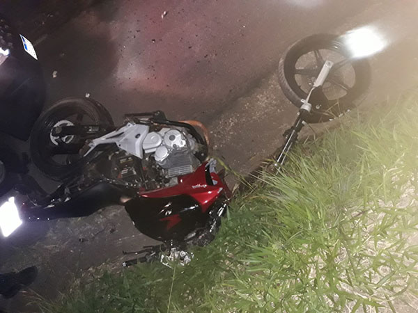 divulgação - Moto envolvida no acidente em Paraguaçu Paulista