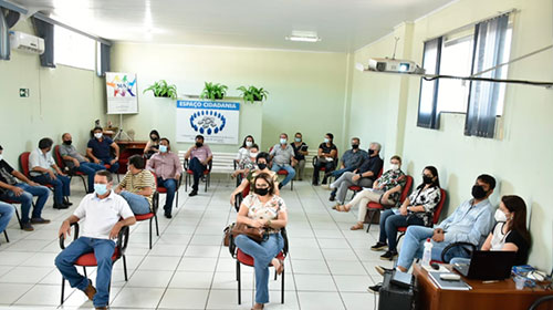Divulgação - Prefeitos e secretários de Saúde em reunião agendada pelo prefeito José Fernandes