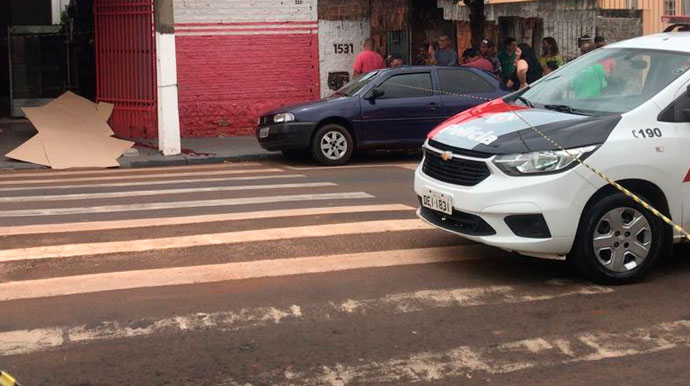 Divulgação - A vítima foi atingida por quatro disparos de uma arma de fogo