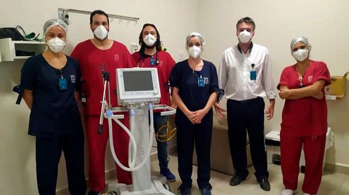 Divulgação - Os respiradores entregues fazem parte dos 10 respiradores conquistados pelo município