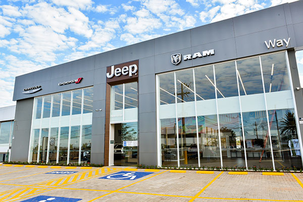 A Concessionária Way fica localizada da Av. Rui Barbosa, 3.150, em Assis e é representante CJDR - Chrysler, Jeep, Dodge e RAM