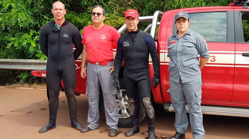Divulgação - Equipe de resgate que localizou Iorânis - Foto: Divulgação