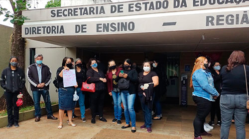 Divulgação - QAE protestam por abono salarial divulgado pelo governo - Foto: Divulgação