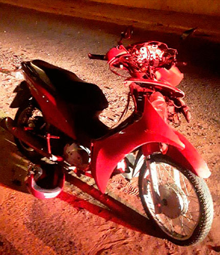 Divulgação - Moto ficou destruída após acidente - Foto: Divulgação