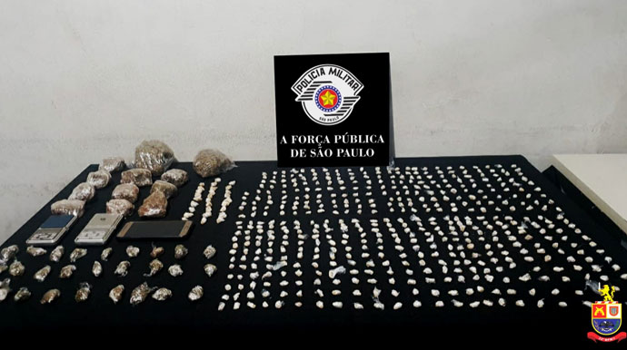 Divulgação - Drogas apreendidas em Assis - Foto: Divulgação Polícia Militar