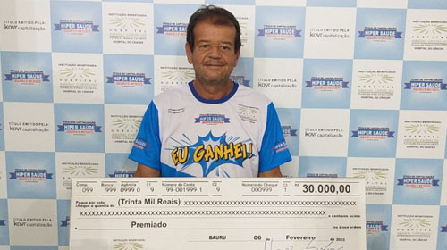 Divulgação - Nelson José Gomes, ganhador dos R$30 mil