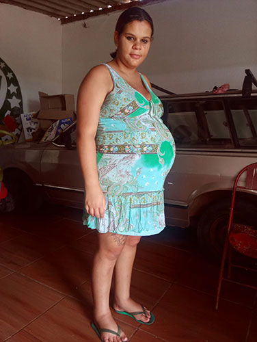 Divulgação - Momentos antes de Rayane ir para a maternidade - Foto: Divulgação/Arquivo Pessoal