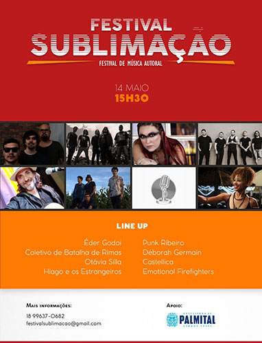 Divulgação - O Festival Sublimação é gratuito, aberto à comunidade