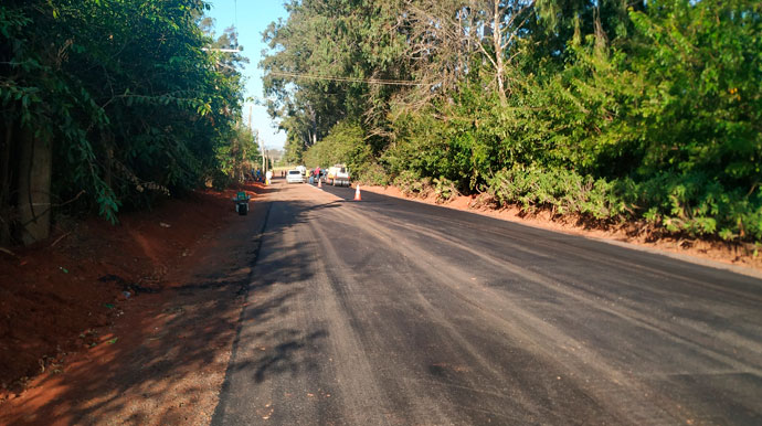 Divulgação - Pavimentação na estrada rural do Matão - Foto: Comunicação PMA