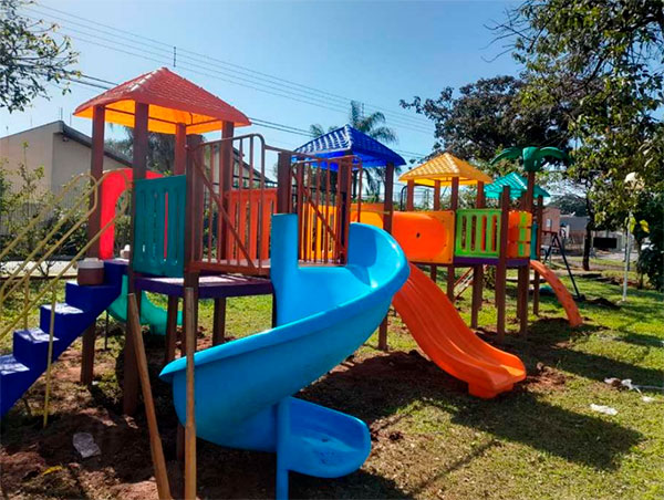 Divulgação - Playground instalado no Parque Buracão, na Santa Cecília - Foto: Divulgação
