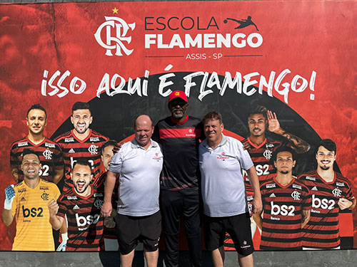 Marcelo, ex-jogador do Flamengo Waltinho e Maurício - Foto: Divulgação