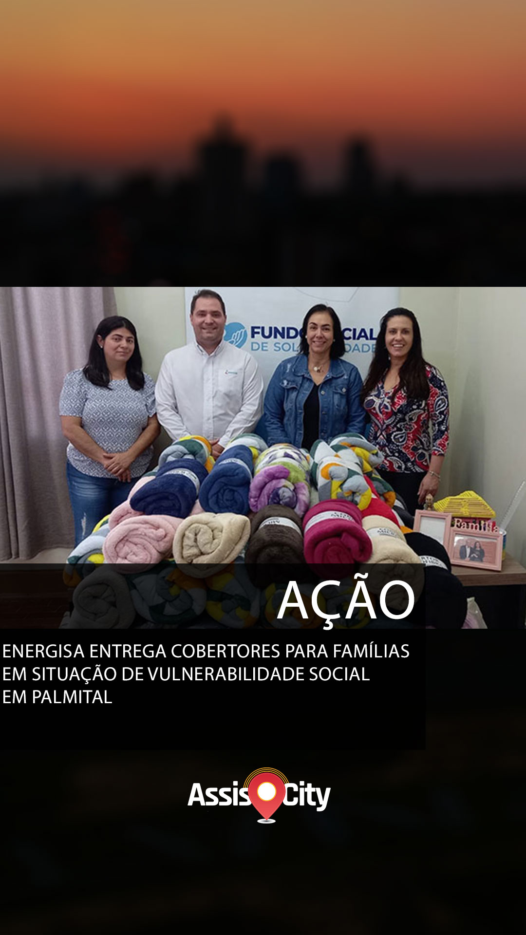 Divulgação - Por meio de Campanha do Agasalho, a iniciativa beneficiou famílias de Assis, Cândido Mota e Tarumã - Foto: Divulgação