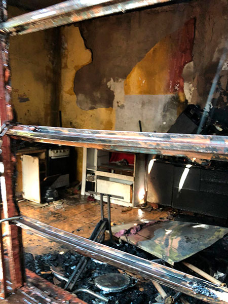 divulgação - Eletrodomésticos foram consumidos pelo fogo - Foto: Divulgação/Corpo de Bombeiros