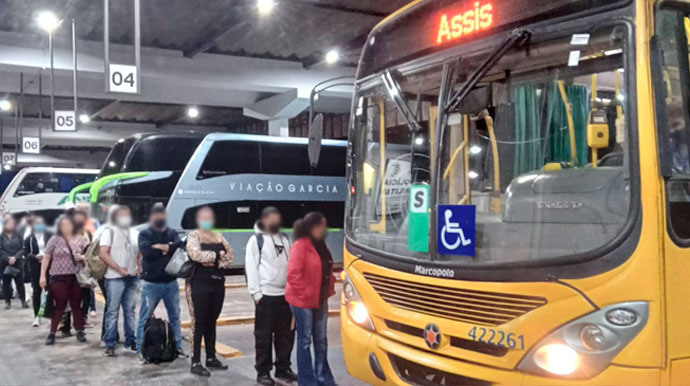 divulgação - Fila de passageiros na linha Assis x Ourinhos - Foto: Divulgação/Arquivo Pessoal