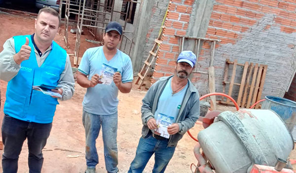 divulgação - Equipe nas obras de construção civil - Foto: Divulgação