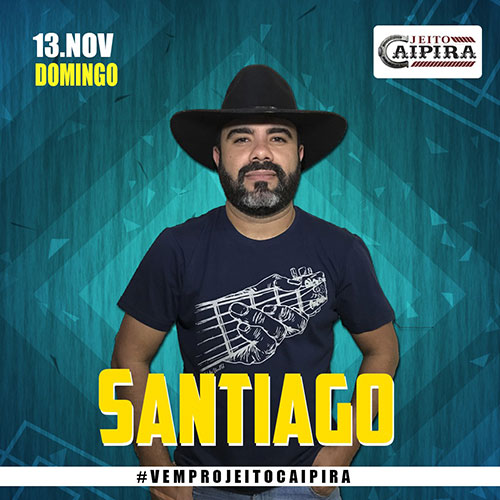 Divulgação - Show de domingo com cantor Santiago - Foto: Divulgação