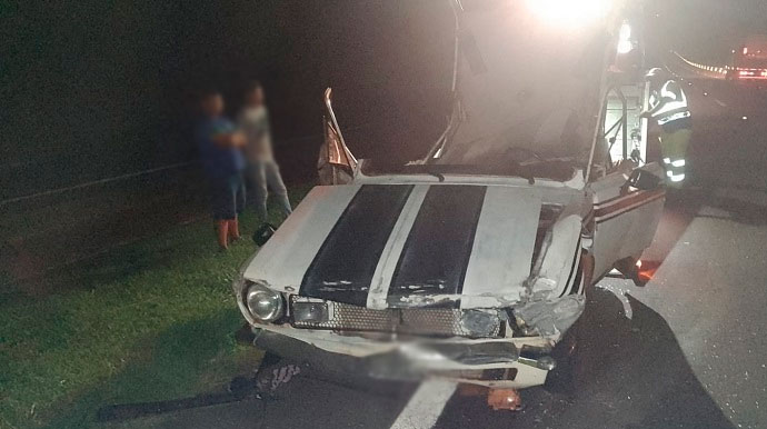 The Brothers - Veículo foi atingido na traseira pela Van - Foto: Divulgação/The Brothers