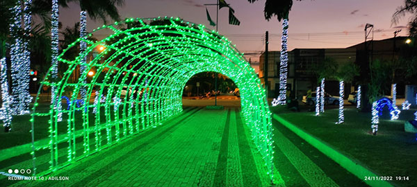 divulgação - Iluminação da Prefeitura Municipal de Assis - Foto: Divulgação/Fundo Social
