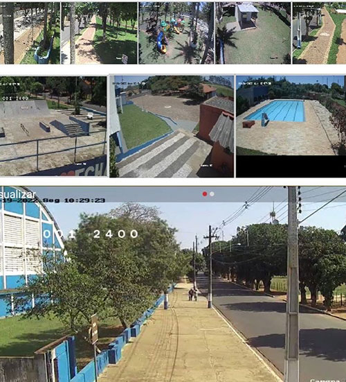 Divulgação - Imagens de algumas câmeras se segurança instaladas pela cidade - Foto: Divulgação