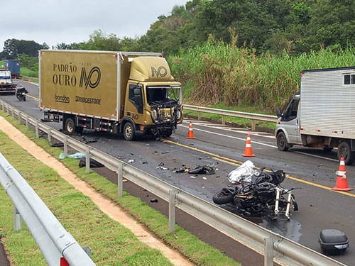Divulgação - Local do acidente - Foto: Marília Notícia