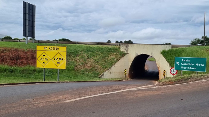 Divulgação - Túnel que liga Assis ao Distrito Industrial