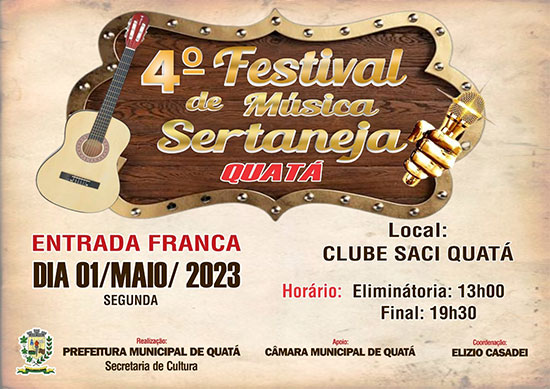 Divulgação - Festival de música na segunda-feira, 1º de maio - Foto: Divulgação