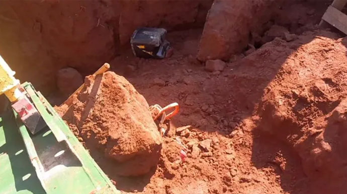 divulgação - Trabalhador morre após ser soterrado em tubulação em Ibitinga (SP) — Foto: De Olho na Cidade Ibitinga/Reprodução