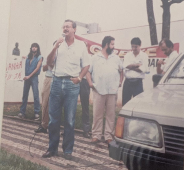 divulgação - Aguinaldo Amaral presidente em 1990 - Foto: Divulgação