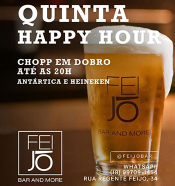 Divulgação - Convide os amigos para um Happy Hour - Foto: AssisCity