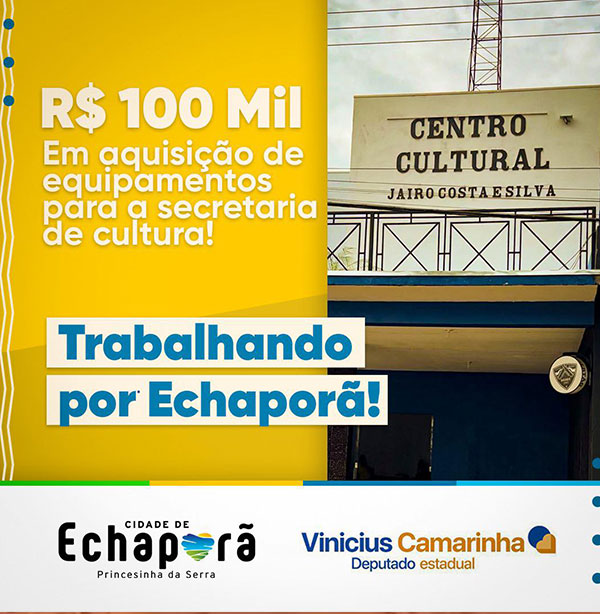 divulgação - Verda de R$100mil investidas na Cultura de Echaporã -  Foto: Assessoria de Echaporã