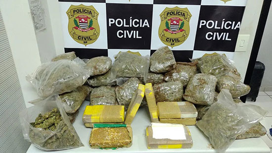 Divulgação - Dupla de motoristas é presa transportando 30 kg de maconha, cocaína e crack em Presidente Epitácio - Foto: Divulgação