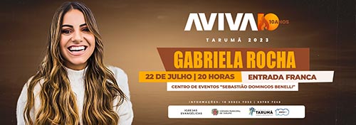 Divulgação/Prefeitura de Tarumã - Atração principal do Aviva Tarumã, Gabriela Rocha, se apresenta no Centro de Eventos 