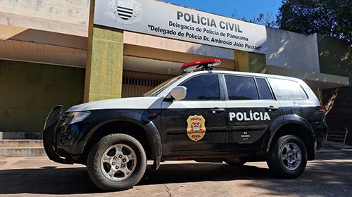 Divulgação/Polícia Civil - Suspeito de ataque com faca em Panorama é capturado pela polícia - FOTO: Divulgação/Polícia Civil