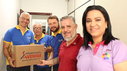 Prefeitura de Assis/Divulgação - Rotary Club Assis do Vale doa mais de 60 cestas básicas à Assistência Social - FOTO: Prefeitura de Assis