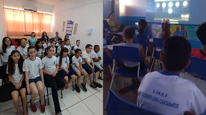 Divulgação - Iniciativa educacional usa tecnologia para promover intercâmbio cultural entre alunos de Paraguaçu Paulista e escola de Rondônia - FOTO: Divulgação