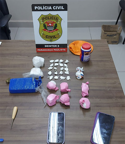 Divulgação - Drogas apreendidas em Tarumã - Foto: Polícia Civil