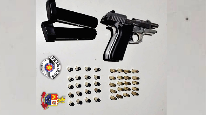 Divulgação - Suspeito é preso por porte ilegal de arma de fogo em Paraguaçu Paulista - FOTO: Divulgação