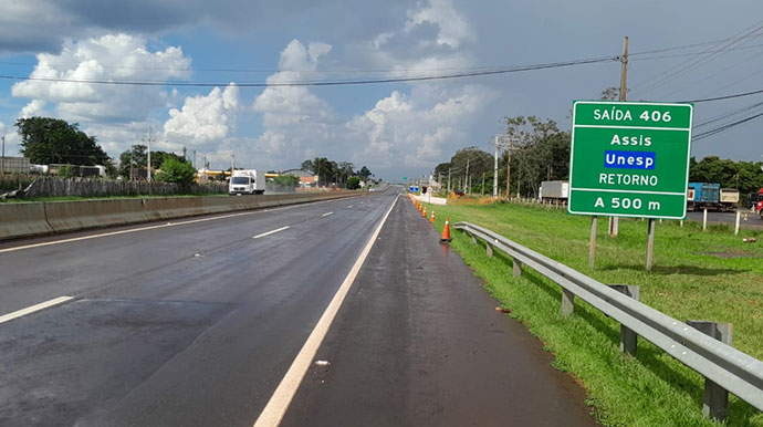 Divulgação/Entrevias - SP-333 terá mudanças no tráfego devido as obras da passarela em Assis