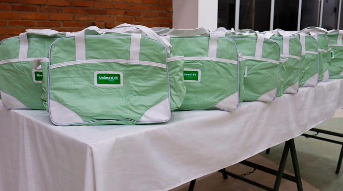 Divulgação - As gestantes que participaram todos os dias ganharam um kit maternidade, contendo bolsa, trocador, termômetro axilar e de banheira - Foto: Divulgação